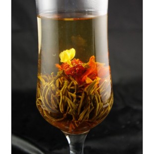 Ai xin feng xian , Love dedication, Blooming Flowering Flower Artistic Tea